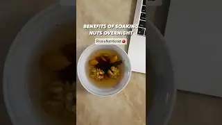 Benefits of soaking nuts overnight! #drvidhichawla #nutritiontips