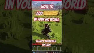 SHADERS TUTORIAL FOR LEGACY LAUNCHER #shorts #minecraft #tutorial #twitch