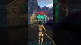 Chaos on the Beach!  - The Hunted on The Center w/the #monarky  #arksurvivalevolved #shorts