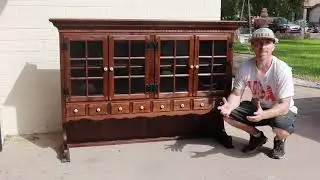 Transforming a Hutch Top into a beautiful Cabinet | DIY Painting Project