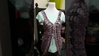 Crochet hippy vest