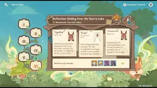 Genshin Impact - Shared Sight 6 : Reflection Gliding Over the Starry Lake