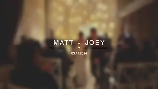 Matt + Joey  - Wedding @ The Loft/Distillery District - 3/14/2024
