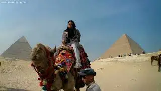 First time riding a Camel.