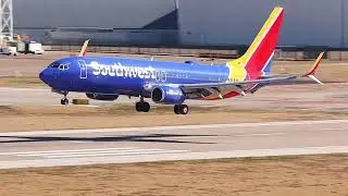 Southwest Airlines Flight 2063 Boeing 737-8H4 N8651A Landing at Dallas Love Field from San Jose, CA