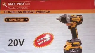 MAF Pro India Cordless Impact Wrench 20V