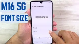 📱 Samsung Galaxy M16 Font & Style Settings | Customize Your Phone Easily!