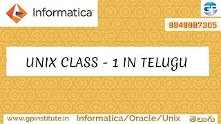 UNIX CLASS - 1 IN TELUGU  // GP INSTITUTE // How to install and Practice Unix