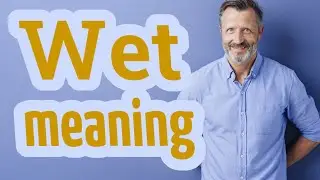 Wet | Meaning of wet