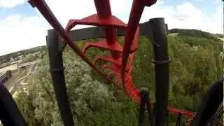 Parc d'attraction walibi belgique. Vampire filmé avec Go Pro