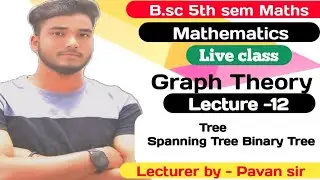 B.sc 5th sem Graph Theory/ Basic Concept of Graph Theory, Spanning tree, Binary Tree by pk Sir