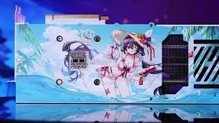 YESTON RTX4080-16GD6X Sakura Sugar-The White CG Backplane Is Coming!