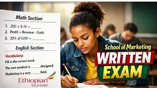 School of Marketing Written Exam | Math & English