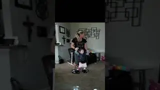 Annalynne in her Upsee walking and dancing