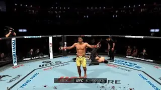 EA SPORTS UFC 5 Yan war headkick combo taunt KO