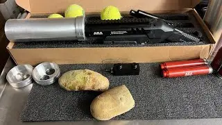 Картофельная пушка AEA Harpoon (взрыватель картофеля), ещё одно применение ракетницы для теннисны...