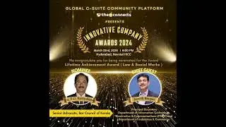 Dr. P.O. Kuriyakose - Senior Advocate, Bar Council of Kerala - Innovative Company Awards