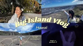 Big Island Hawaii Vlog Day 8&nbsp;| last day!, hiking a volcano crater & crushing it💪😤