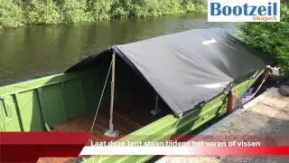 Deelbaar Bootzeil 'Ons nieuwste model' bootkap met ritsl