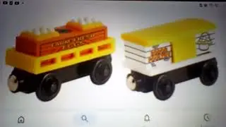 Happy 18th anniversary to Thomas wooden railway chicken cars