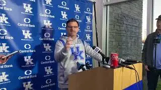 Kentucky OC Rich Scangarello - 11/22 Practice, Louisville Preview
