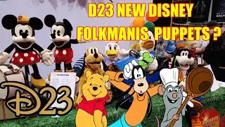 DISNEY FOLKMANIS PUPPETS ? D23 EXPO 2019 ! MICKEY, POOH, GOOFY & MORE! | Justin Talks Puppets