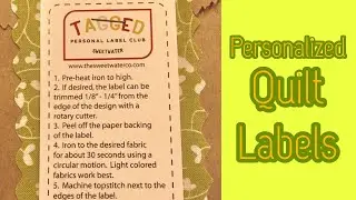 March 2019 Sweetwater TAGGED Personal Label Club #quiltlabels #personalized