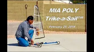 MIA PVC Trike A Sail&trade; RC Land Yacht with DUAL SERVO SAIL CONTROL Video 2