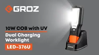 Groz 10W COB Worklight UV & Dual Charging(LED-376U)