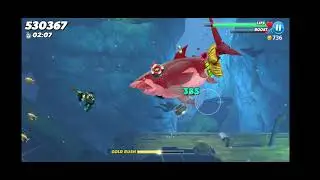 great white shark gameplay _ hungry shark world _ version 0.4.0