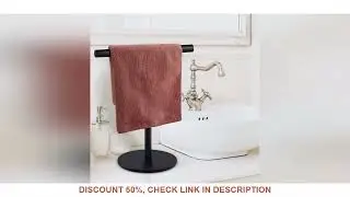 Stainless Steel Bath Towel Stand Modern Style Movable Bathroom Towel Hanger Rustproof with Heavy Bas