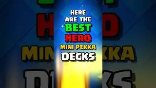 Best HERO MINI PEKKA Decks in Clash Royale!