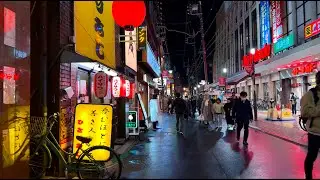 Urawa Evening Walk | Neon Winter Atmosphere in Saitama City, Japan