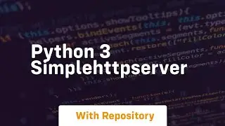 python 3 simplehttpserver