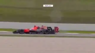 World Series by Renault 2012 Barcelona Bianchi, Frijns Kollision