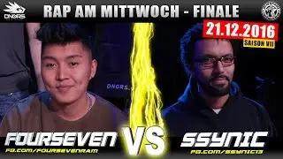 RAP AM MITTWOCH FRANKFURT: FOURSEVEN vs SSYNIC 21.12.16 BattleMania Finale (4/4) GERMAN BATTLE