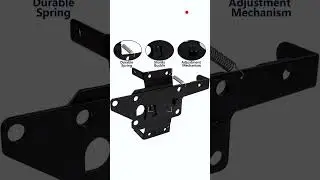 Vinyl Gate Latch BLACK (for Vinyl, Wood, PVC etc Fencing) Fence Gate Latch w/Mounting Hardware