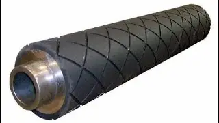 CNC DIAMOND CUTTING ON RUBBER ROLLER BY Hi TECH ROLLS
