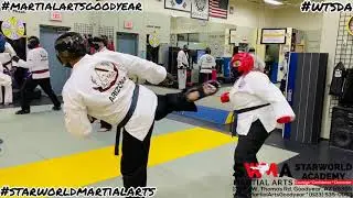 Kicking drills, combinations, and sparring to increase power and precision!