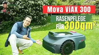 Cost-effective and automatic lawn care for gardens up to 300m² with the Mova ViAX 300 robotic law...