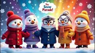 THE SNOW PRADE | Educational song | early learning & color recognition | Kids learning | Baby song