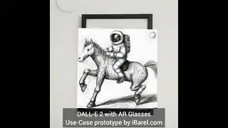 Dall-E2 on AR glasses - A quick use-case prototype of digital art on top of real world art | iBarel