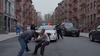 Firefly two man fighting on street of usa and fight gone crazy and police come and arrest both of th