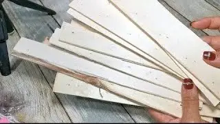 IDEAS F&Aacute;CILES PARA HACER CON TABLAS DE MADERA ♻ DIY  RECICLAJE 😍 DECOUPAGE Y MAS 💕Clarita Artesanias