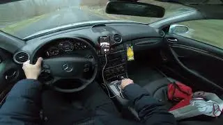 Mercedes CLK 220 CDI W209 Aut. Facelift 2007 „In den Klausen“ POV - Sound Acceleration Gopro