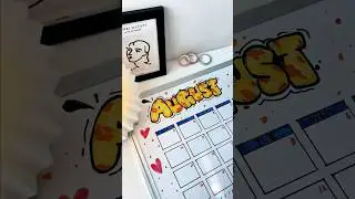 🍉EASY AUGUST Calendar For YOU! Save and draw This! | #august #diy #journal #todolist #art #tutorial