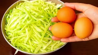 Kohl mit Eiern schmeckt besser als Fleisch!Ein einfaches und unglaublich leckeres Rezept 🍳