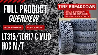 315/70r17 Kanati Mud Terrain 6 ply - Tire Overview Part #L1731570C252 and where to buy them!