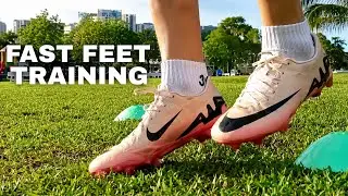 Fast feet Training / Fast footwork drills for footballers 