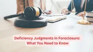 Deficiency Judgments in Foreclosure What You Need to Know